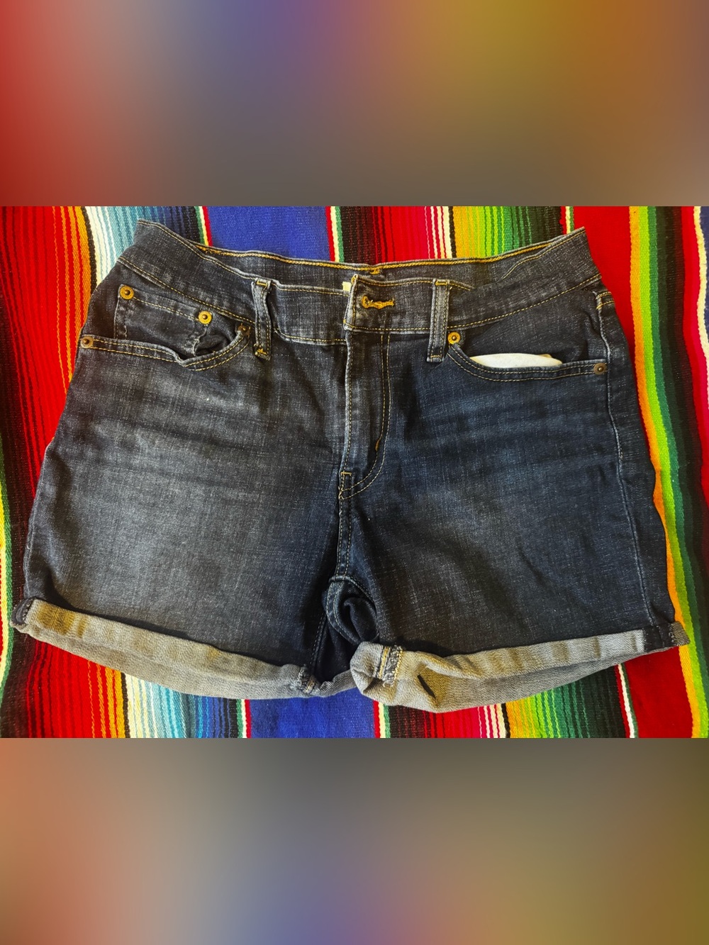 Levi’s Denim Shorts with Stretch Dark Blue - Size 29
